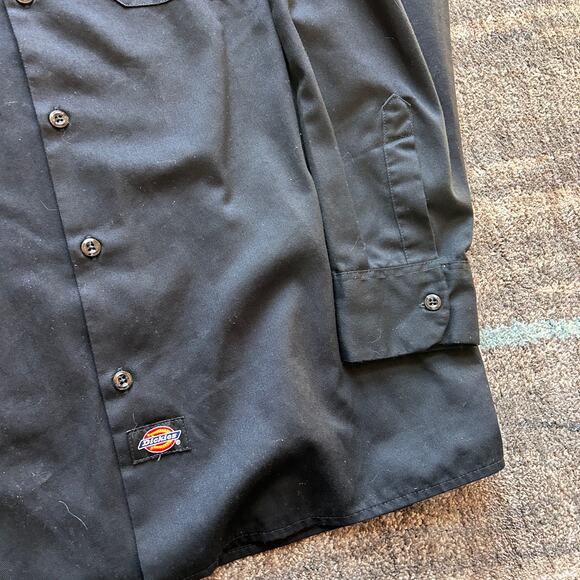 Men's Dickies Colorado Buffaloes CU Buffs Black Long Sleeve Work Shirt Sz Large - Picture 4 of 5